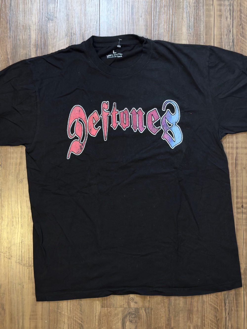 Deftones Logo Black Short Sleeve Graphic Tee